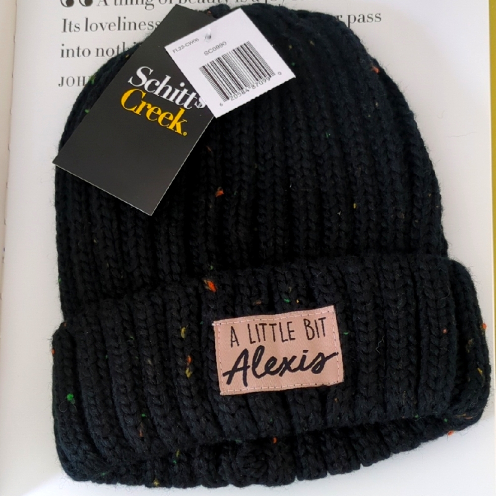 Schitts Creek A Little Bit Alexis Knitted Hat Toque NWT